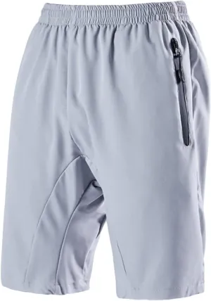 Xiaojmake Men's Running Shorts with Zipper Pocket Lightweight Elastic Waist Athletic 9 Inch Gym Shorts Quick Dry Hiking Short