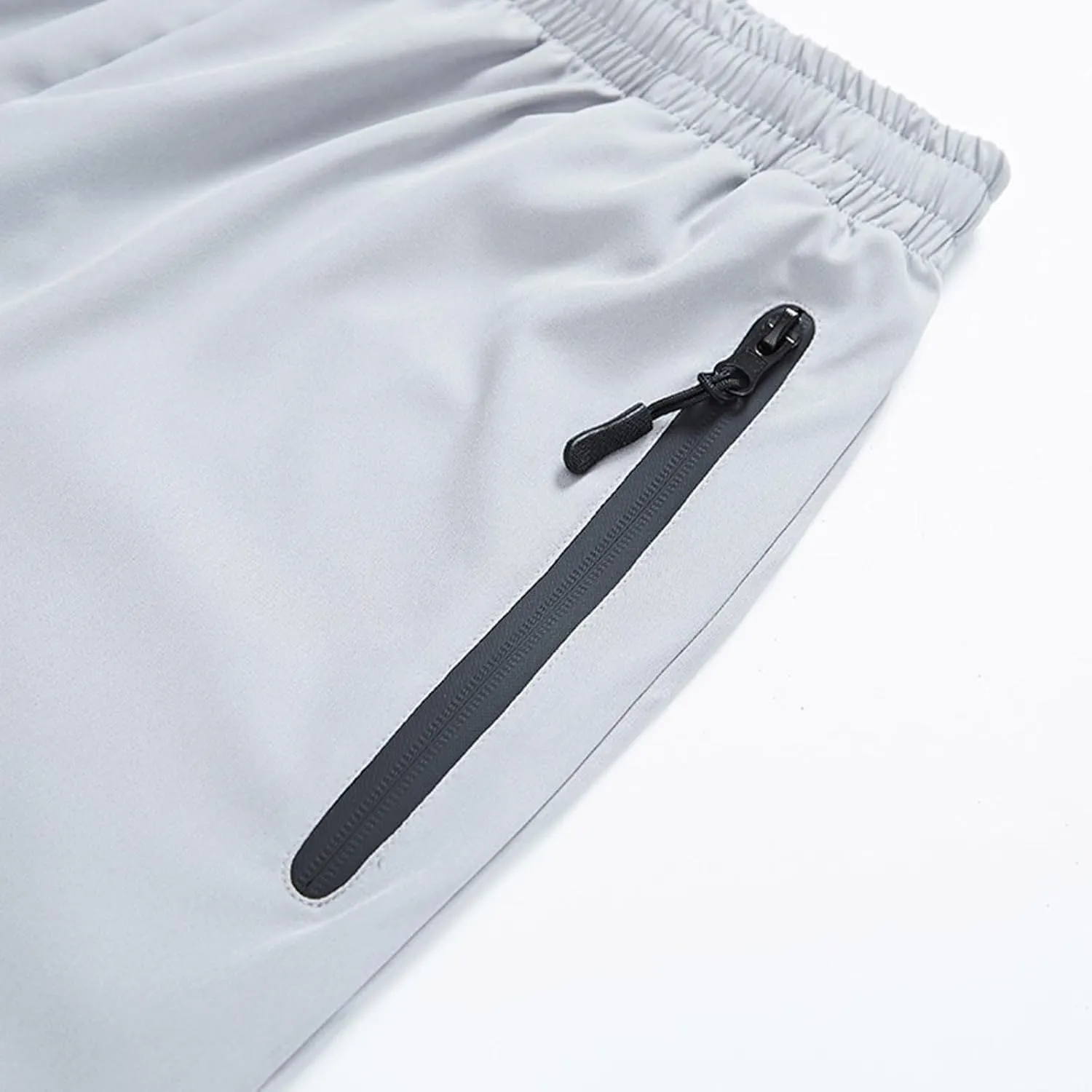 Xiaojmake Men's Running Shorts with Zipper Pocket Lightweight Elastic Waist Athletic 9 Inch Gym Shorts Quick Dry Hiking Short