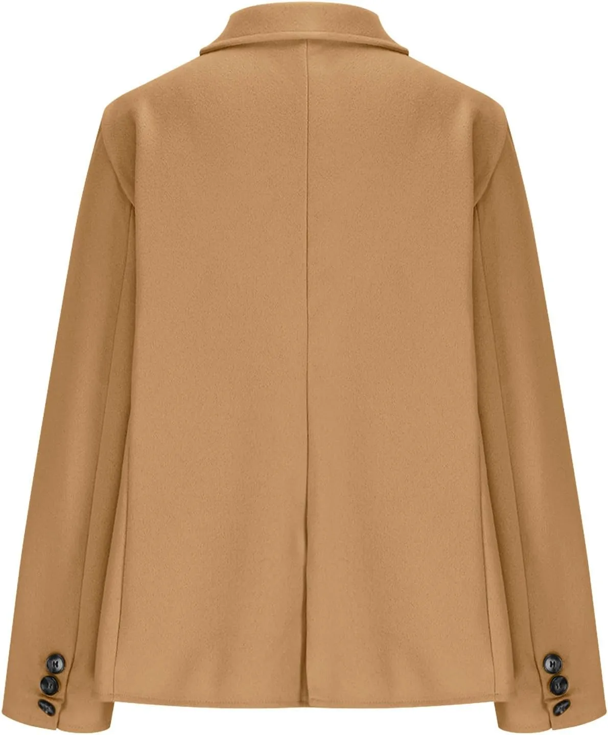 XUNRYAN Trench Coat for Women Notch Lapel Faux-Wool- Blend Jacket Winter Fall Fashion Business Casual Work Office Jackets