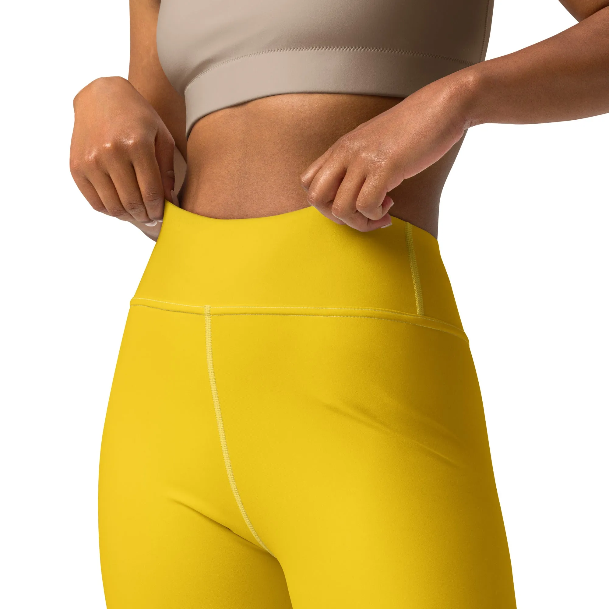 Yoga Yellow Leggings, lioness-love