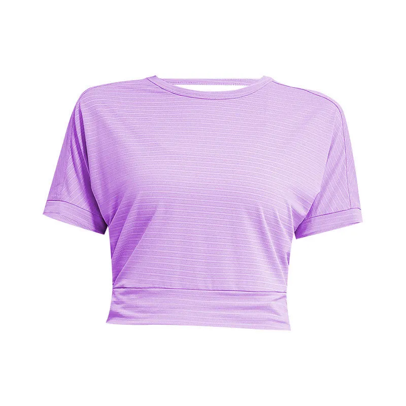 Yoganix Women's Yoga Shirt Backless Sexy Crop Top Gym Fitness Sportswear Running Workout T-shirt Sports Loose Tank Tops Jogger Vest