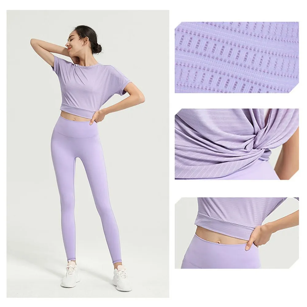 Yoganix Women's Yoga Shirt Backless Sexy Crop Top Gym Fitness Sportswear Running Workout T-shirt Sports Loose Tank Tops Jogger Vest