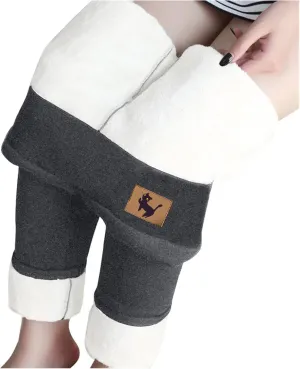 YRAETENM Fleece Lined Leggings Women Winter Warm Thick Thermal Velvet Pants Stretchy Soft High Waist Tummy Control Yoga Pants