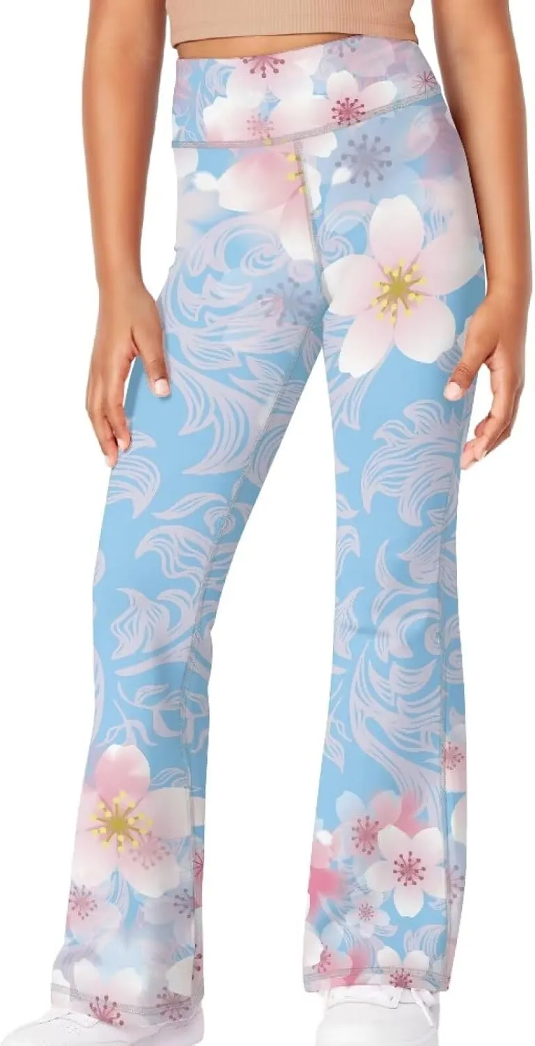 Ystardream Girls Workout Leggings Comfortable Flared Leggings for Girls Teens Kids