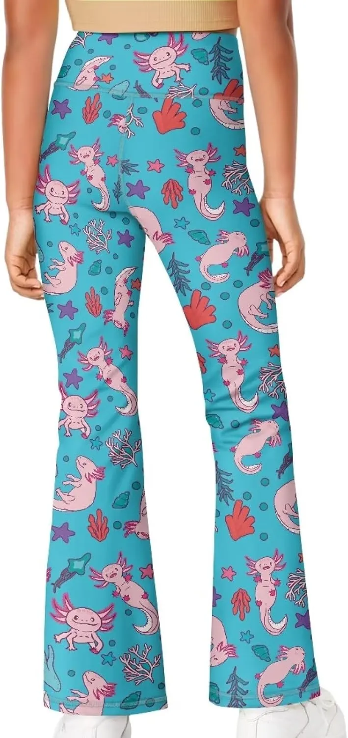 Ystardream Girls Workout Leggings Comfortable Flared Leggings for Girls Teens Kids