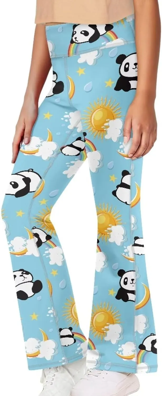 Ystardream Girls Workout Leggings Comfortable Flared Leggings for Girls Teens Kids