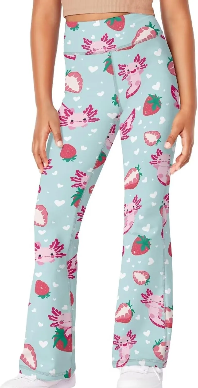 Ystardream Girls Workout Leggings Comfortable Flared Leggings for Girls Teens Kids
