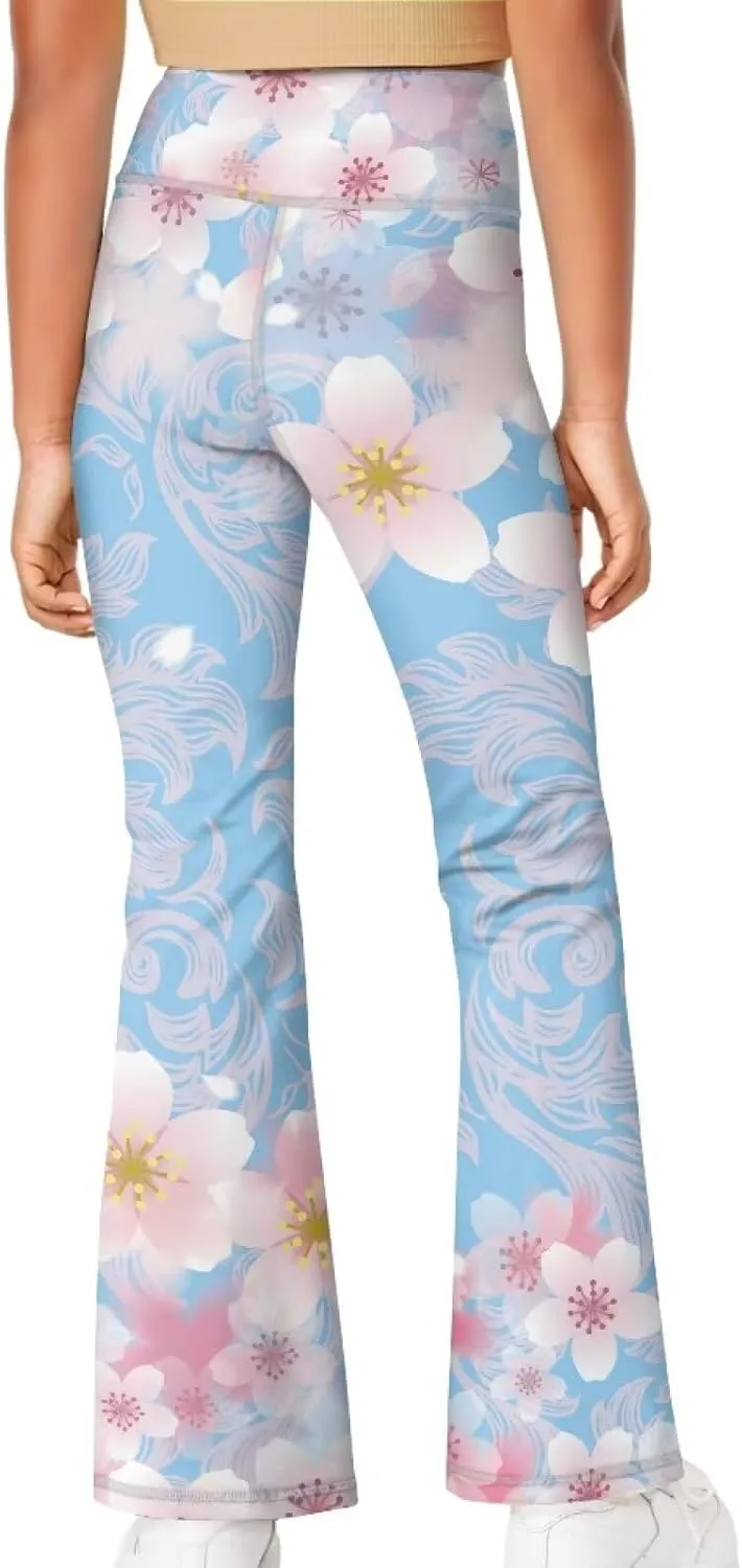 Ystardream Girls Workout Leggings Comfortable Flared Leggings for Girls Teens Kids
