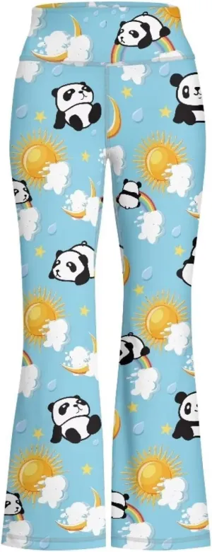 Ystardream Girls Workout Leggings Comfortable Flared Leggings for Girls Teens Kids