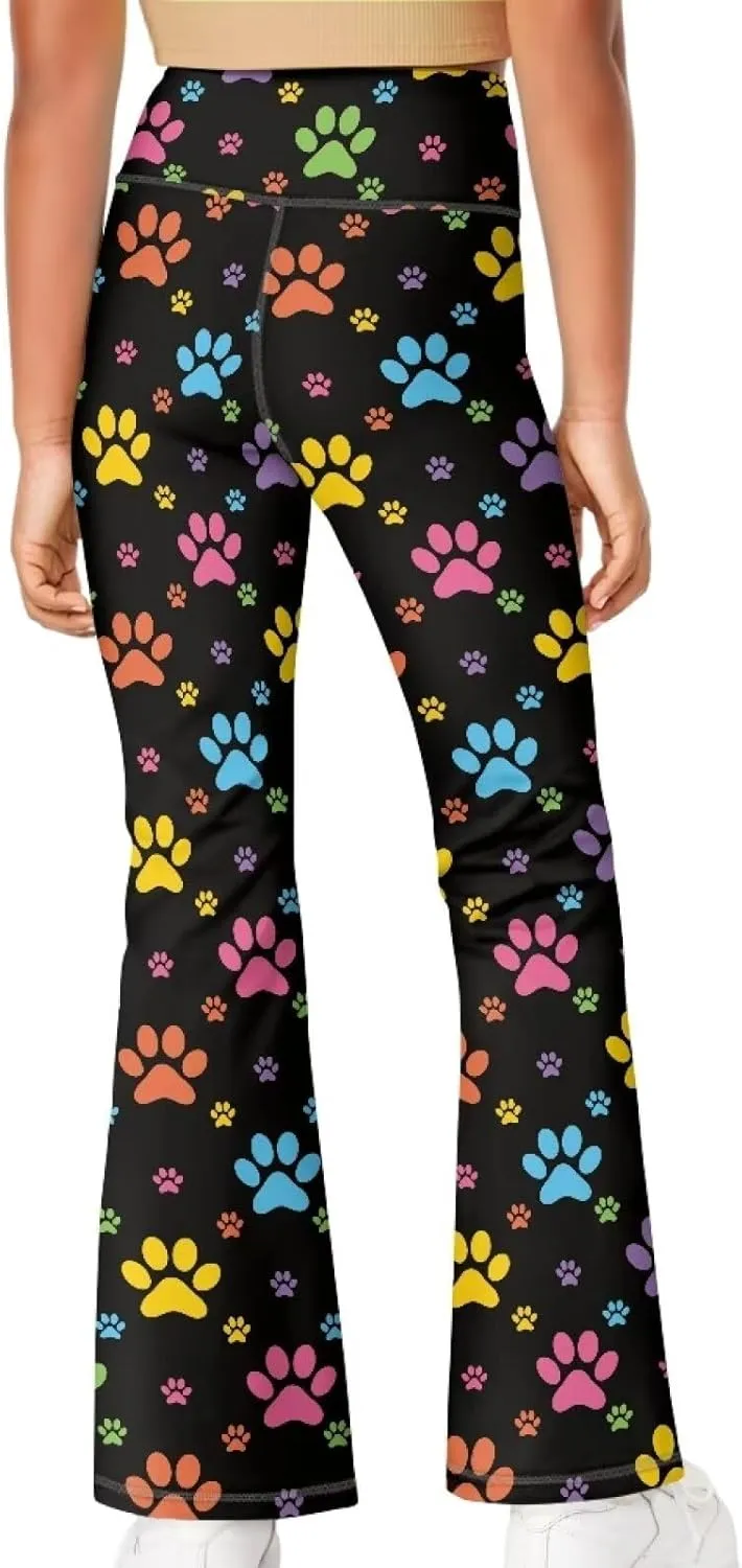 Ystardream Girls Workout Leggings Comfortable Flared Leggings for Girls Teens Kids