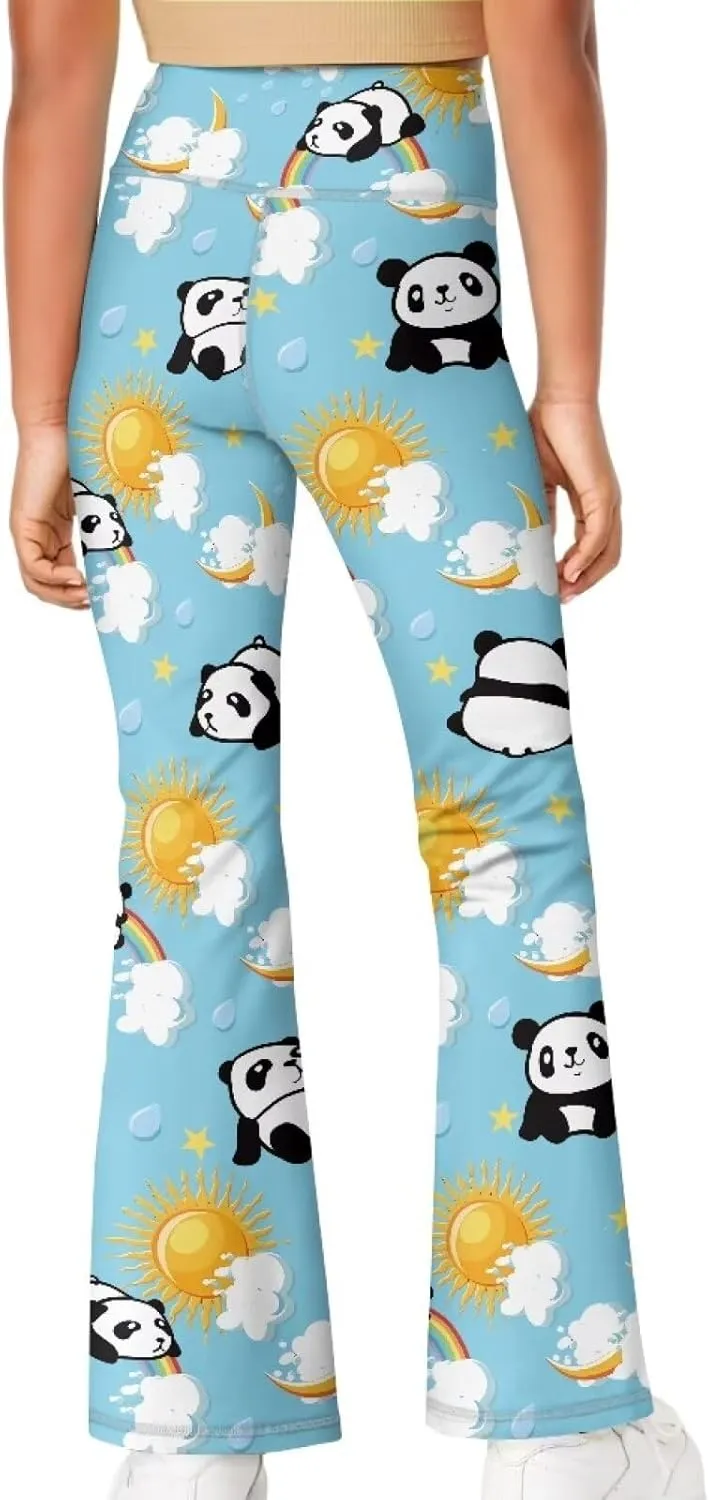 Ystardream Girls Workout Leggings Comfortable Flared Leggings for Girls Teens Kids
