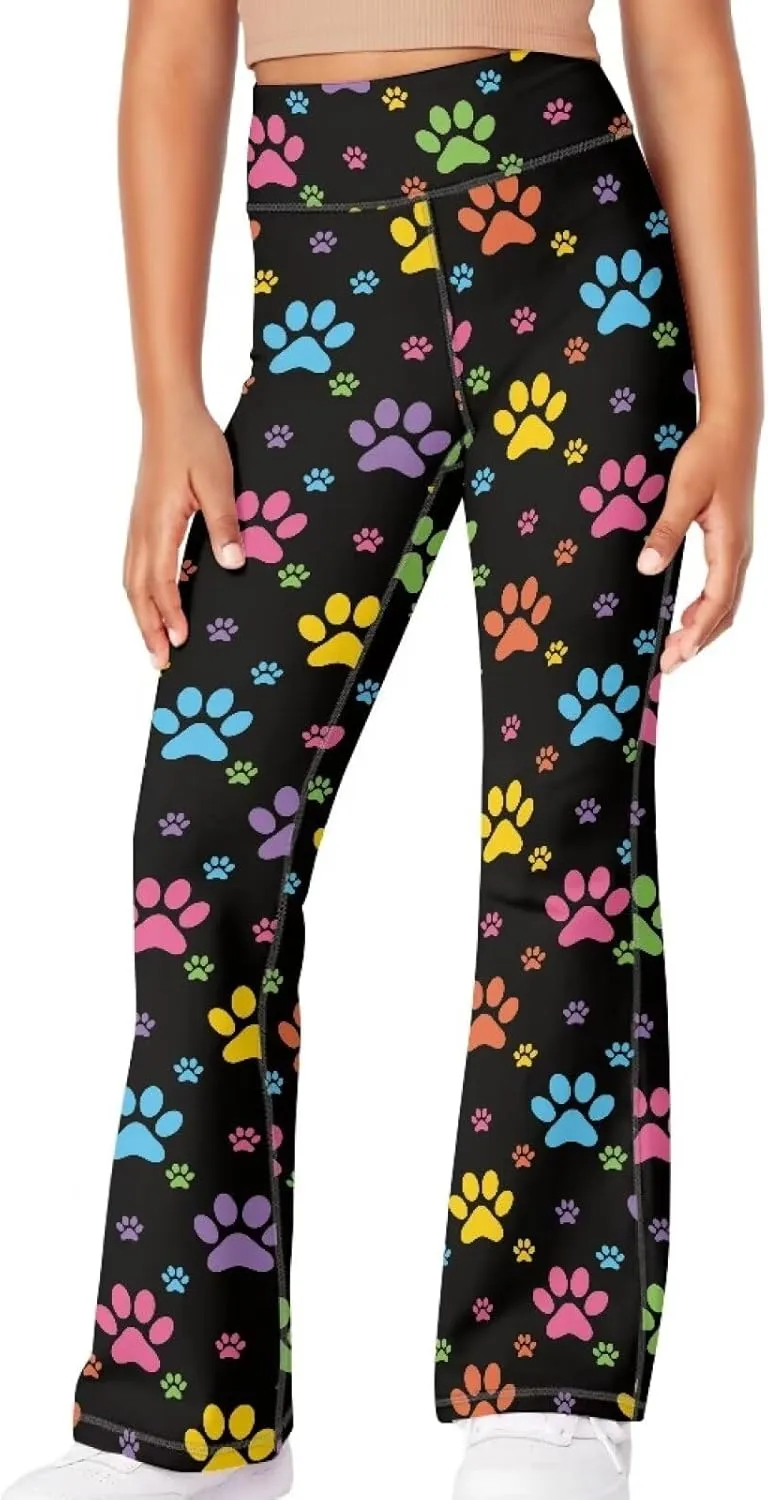 Ystardream Girls Workout Leggings Comfortable Flared Leggings for Girls Teens Kids