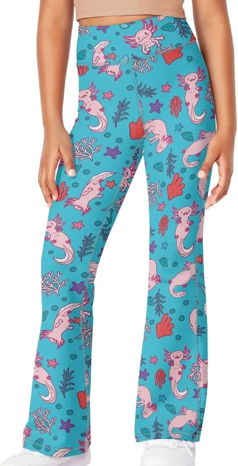 Ystardream Girls Workout Leggings Comfortable Flared Leggings for Girls Teens Kids