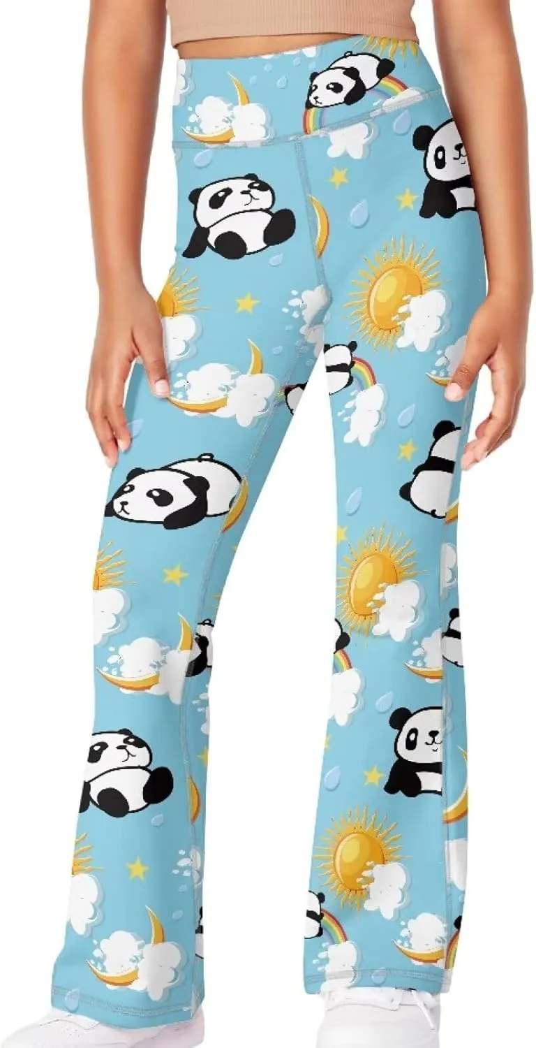 Ystardream Girls Workout Leggings Comfortable Flared Leggings for Girls Teens Kids