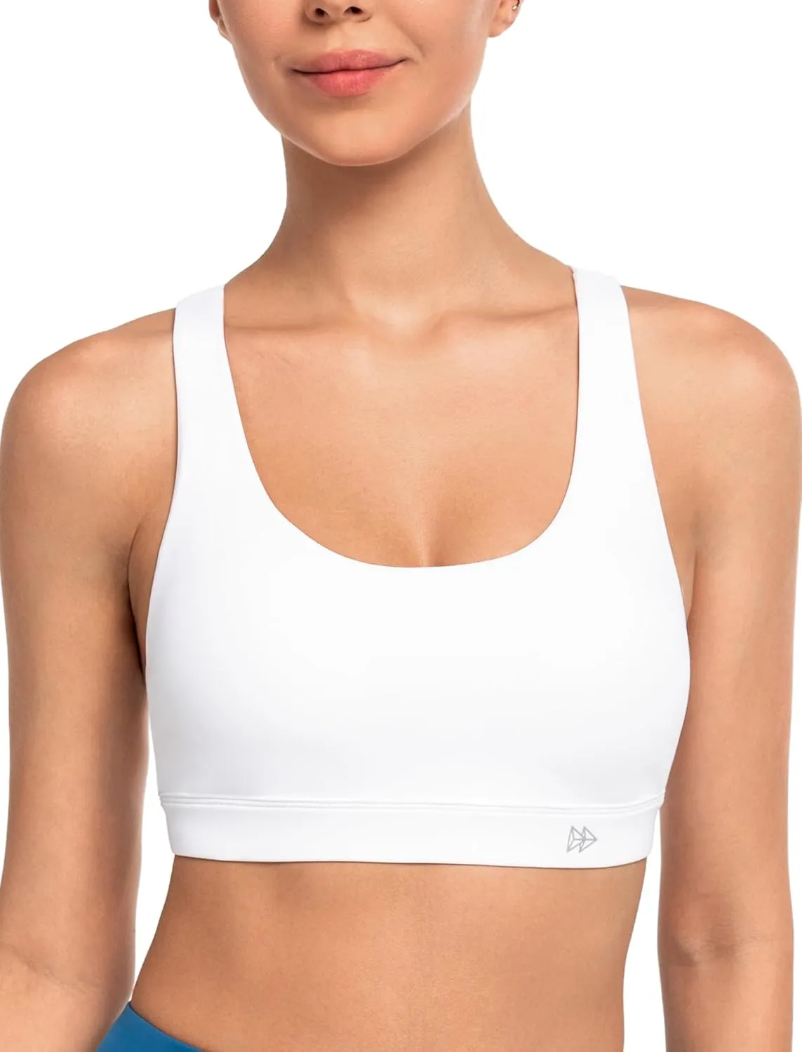 Yvette Yoga Sports Bras for Women Light Support Sexy Criss Cross Back Bra with Removable Pad