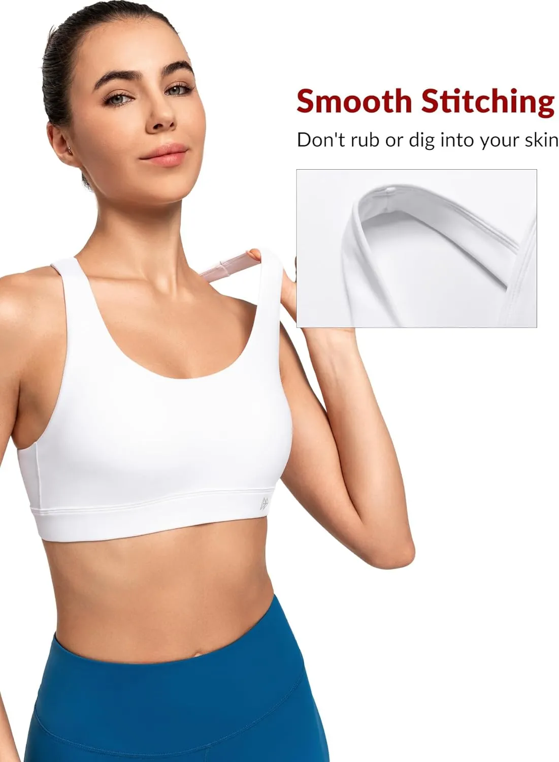 Yvette Yoga Sports Bras for Women Light Support Sexy Criss Cross Back Bra with Removable Pad