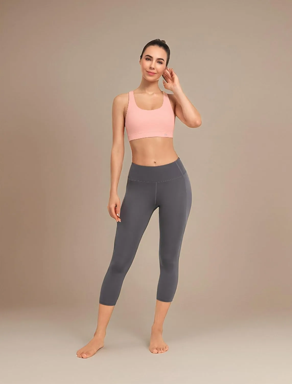 Yvette Yoga Sports Bras for Women Light Support Sexy Criss Cross Back Bra with Removable Pad