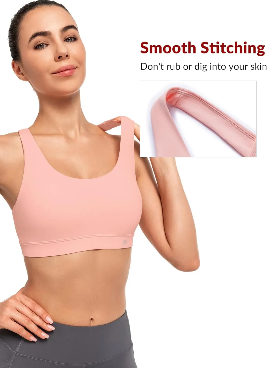 Yvette Yoga Sports Bras for Women Light Support Sexy Criss Cross Back Bra with Removable Pad