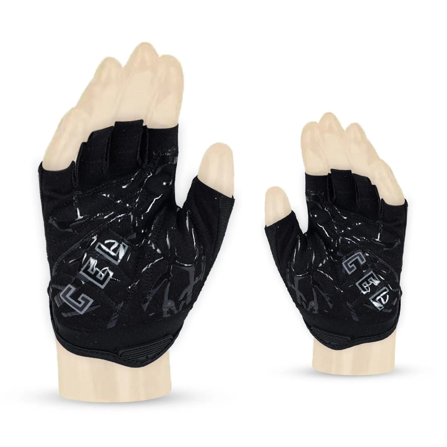 ZAKPRO Cycling Gloves  Gel Series Anti-Slip Professional Half Finger - (Black)