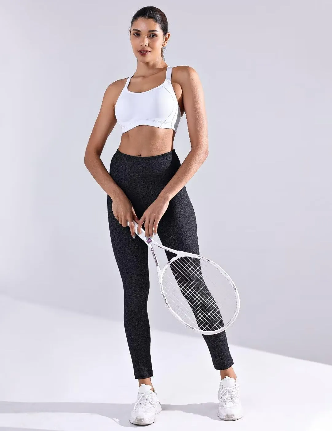 ZeroBound Women's High Impact Sports Bra Criss-Cross Back Full Coverage