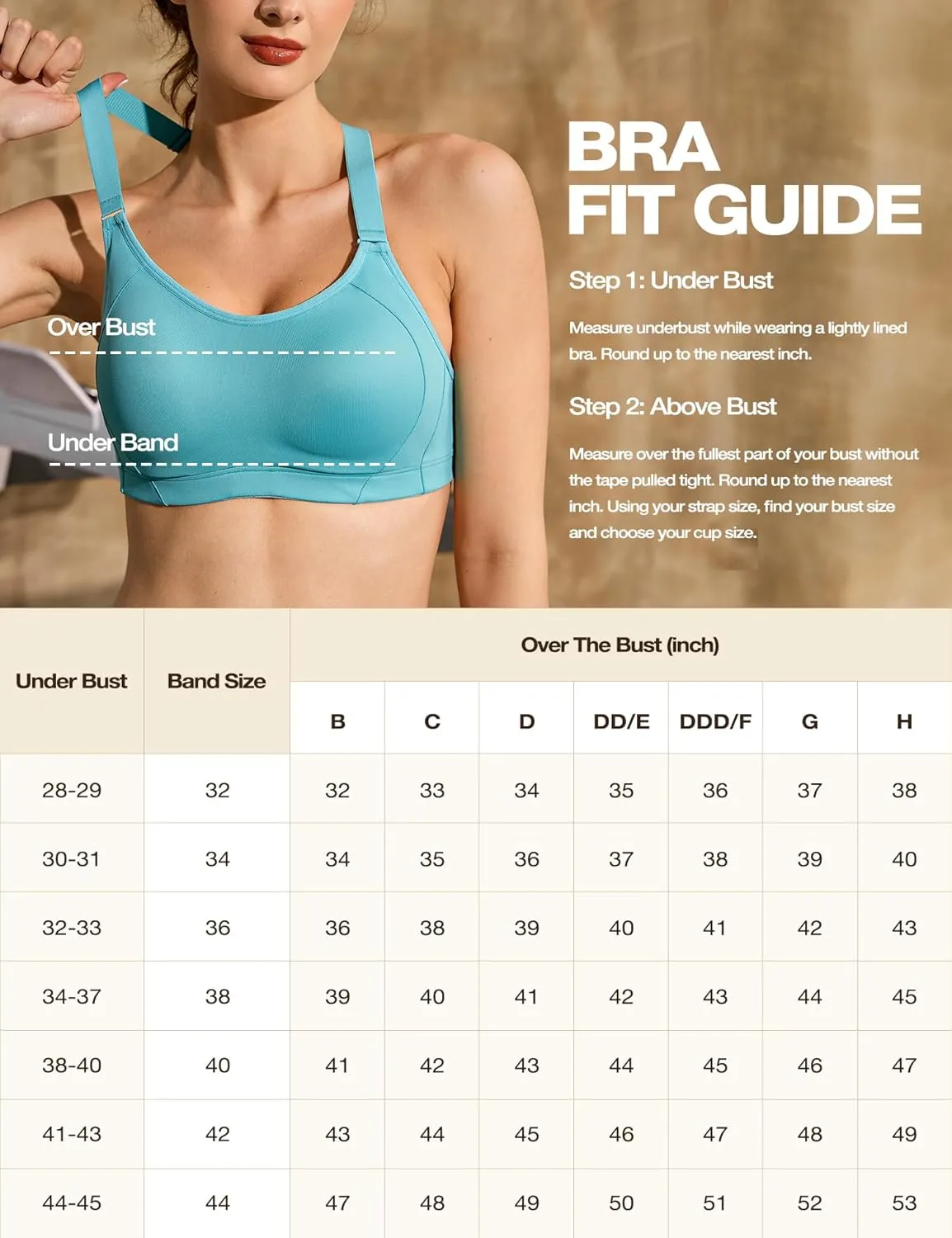 ZeroBound Women's High Impact Sports Bra Criss-Cross Back Full Coverage
