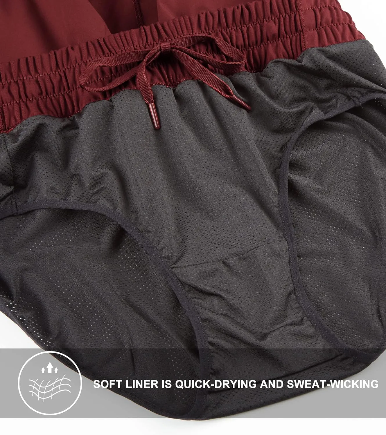 ZUTY 5" Athletic Running Shorts for Women with Zipper Pocket High Waisted Quick Dry Workout Gym Shorts with Liner