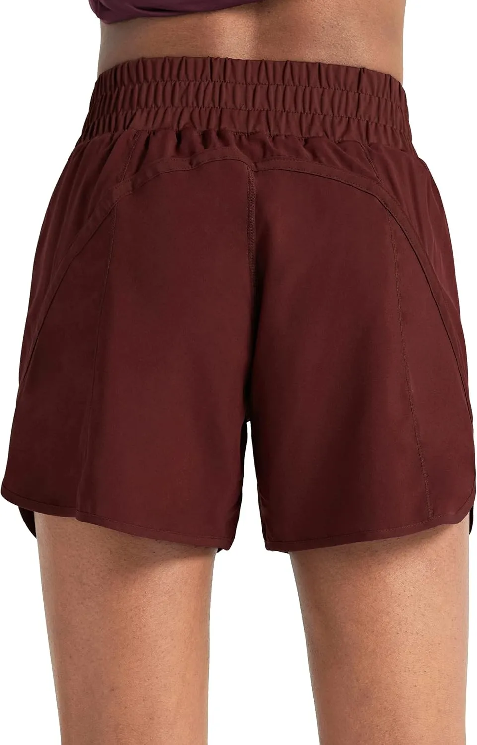 ZUTY 5" Athletic Running Shorts for Women with Zipper Pocket High Waisted Quick Dry Workout Gym Shorts with Liner