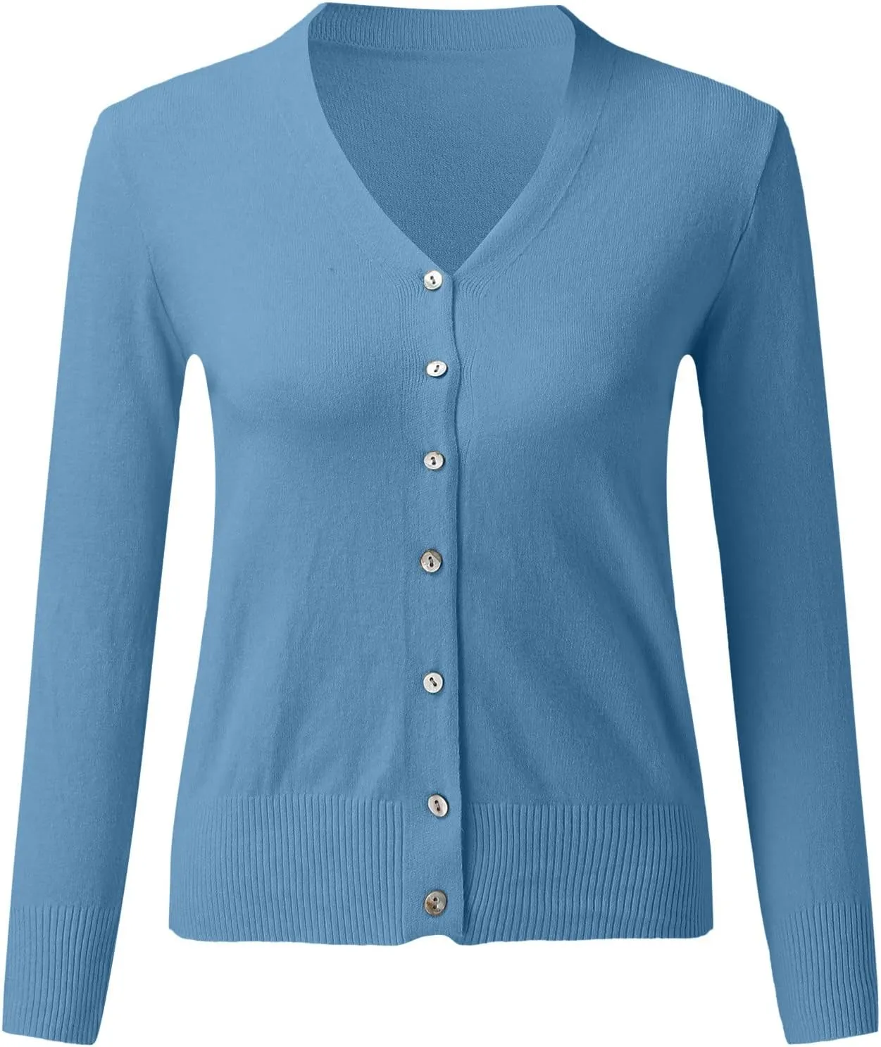 ZYXTIM Womens Lightwieght Sweater Cardigan Open Front Button Down Cable Knit Soft Casual Fall Cardigans Chunky Outwear Coats